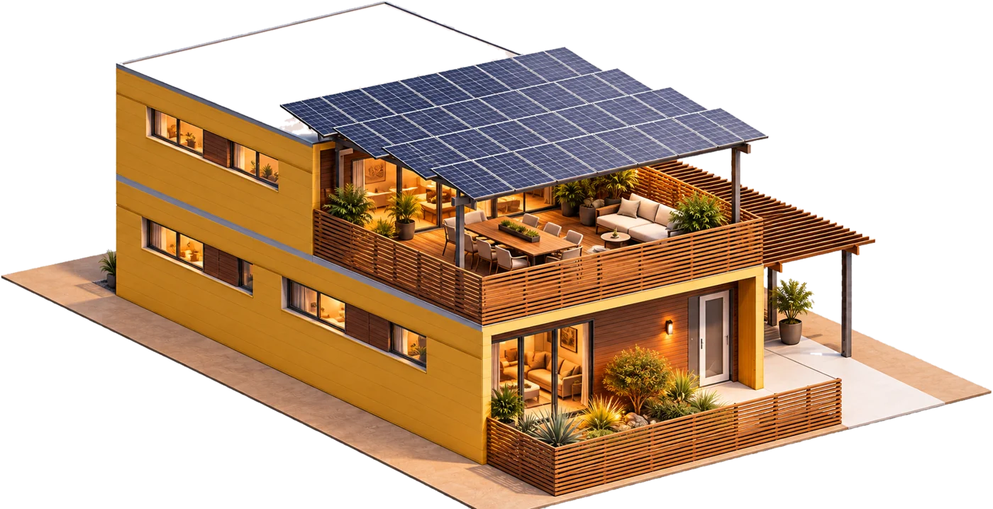 Solar pergola