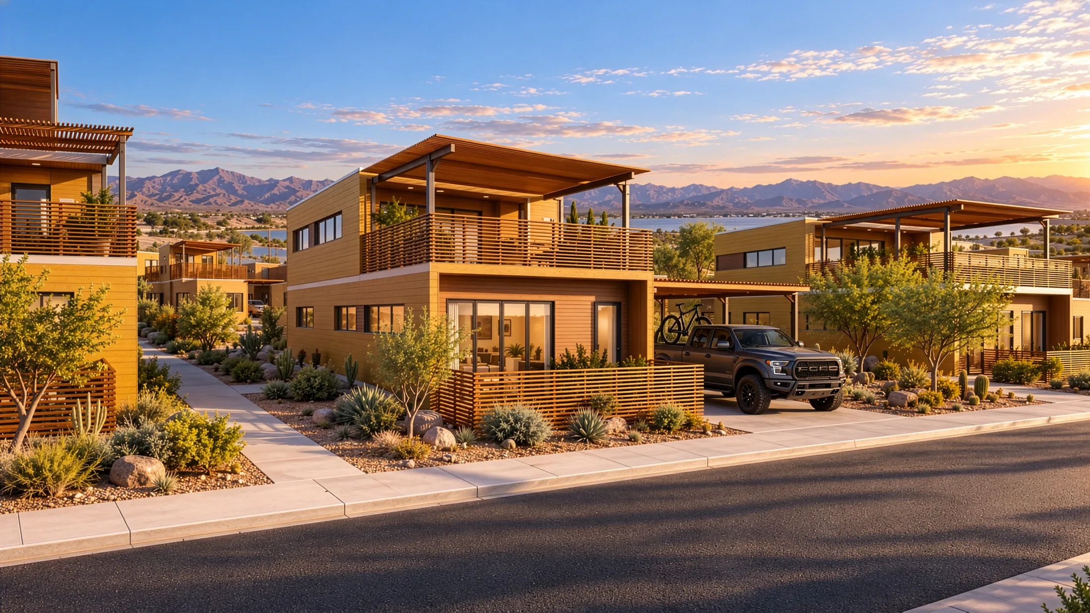 A Trinity home at golden hour